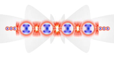 Long-Range Resonances Slow Light in a Photonic Material
